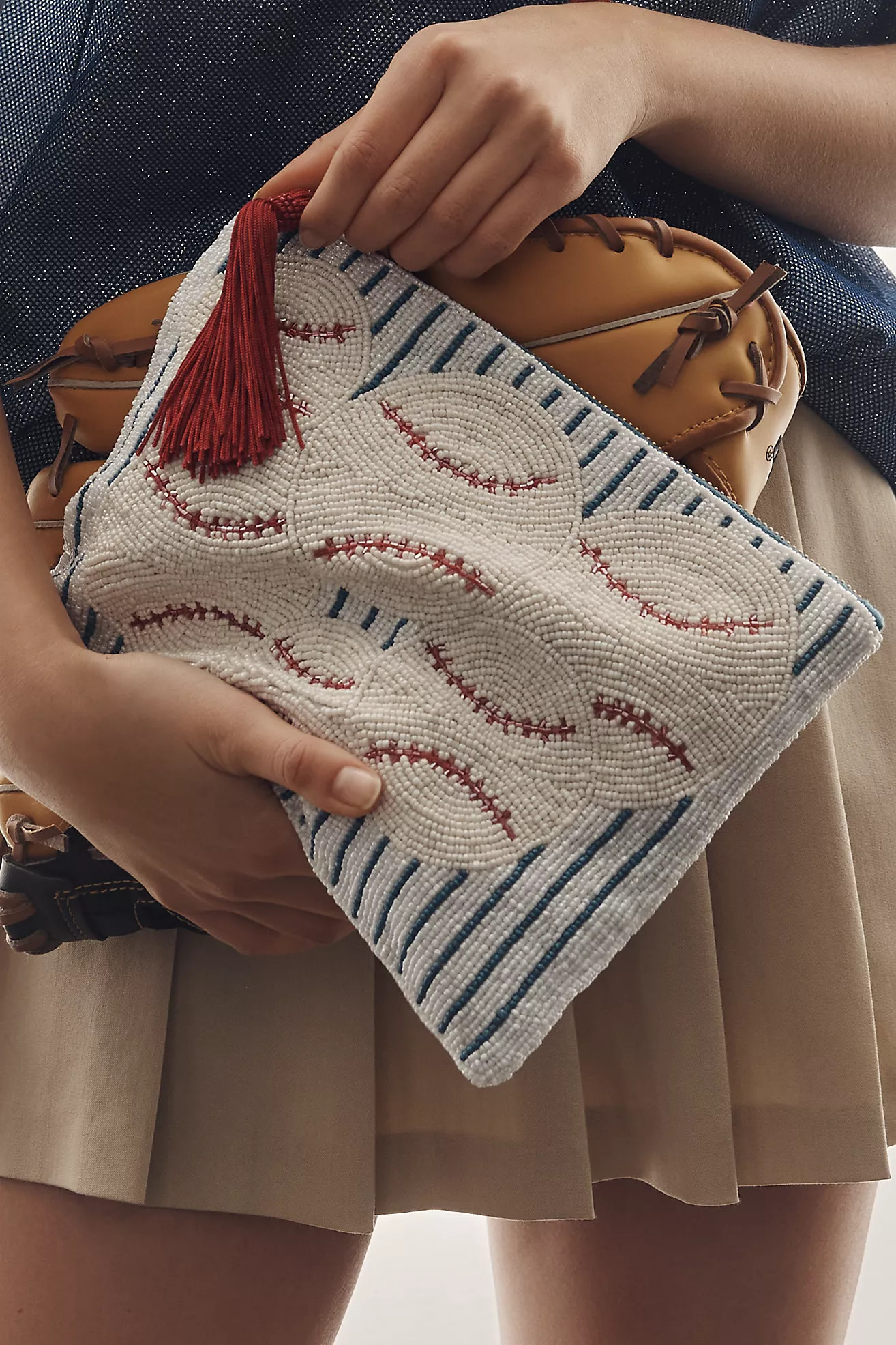 The Fiona Large Beaded Pouch | Anthropologie (US)