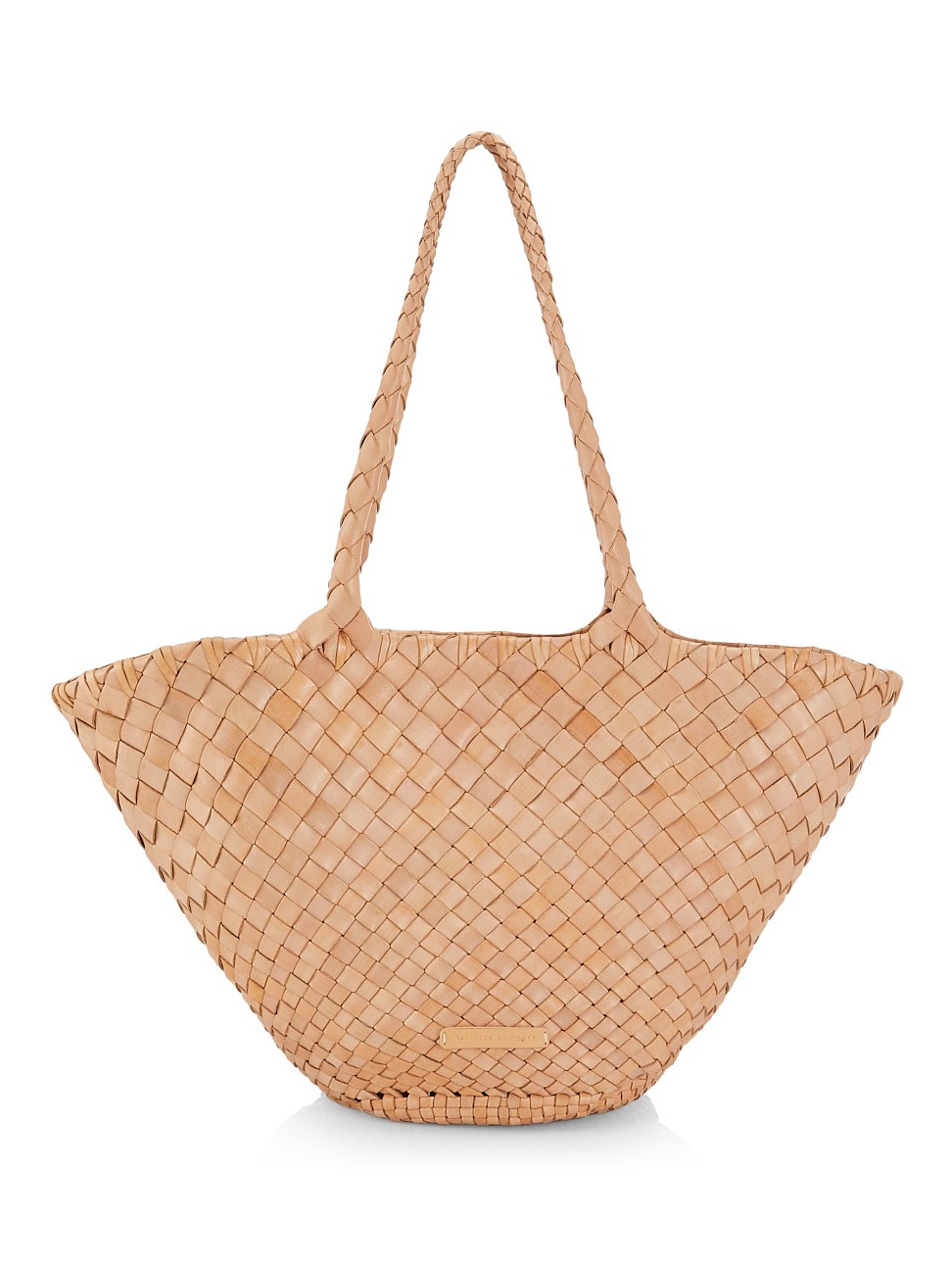 Women's Kai Gradiated Woven Leather Tote - Desert Sand - Desert Sand | Saks Fifth Avenue