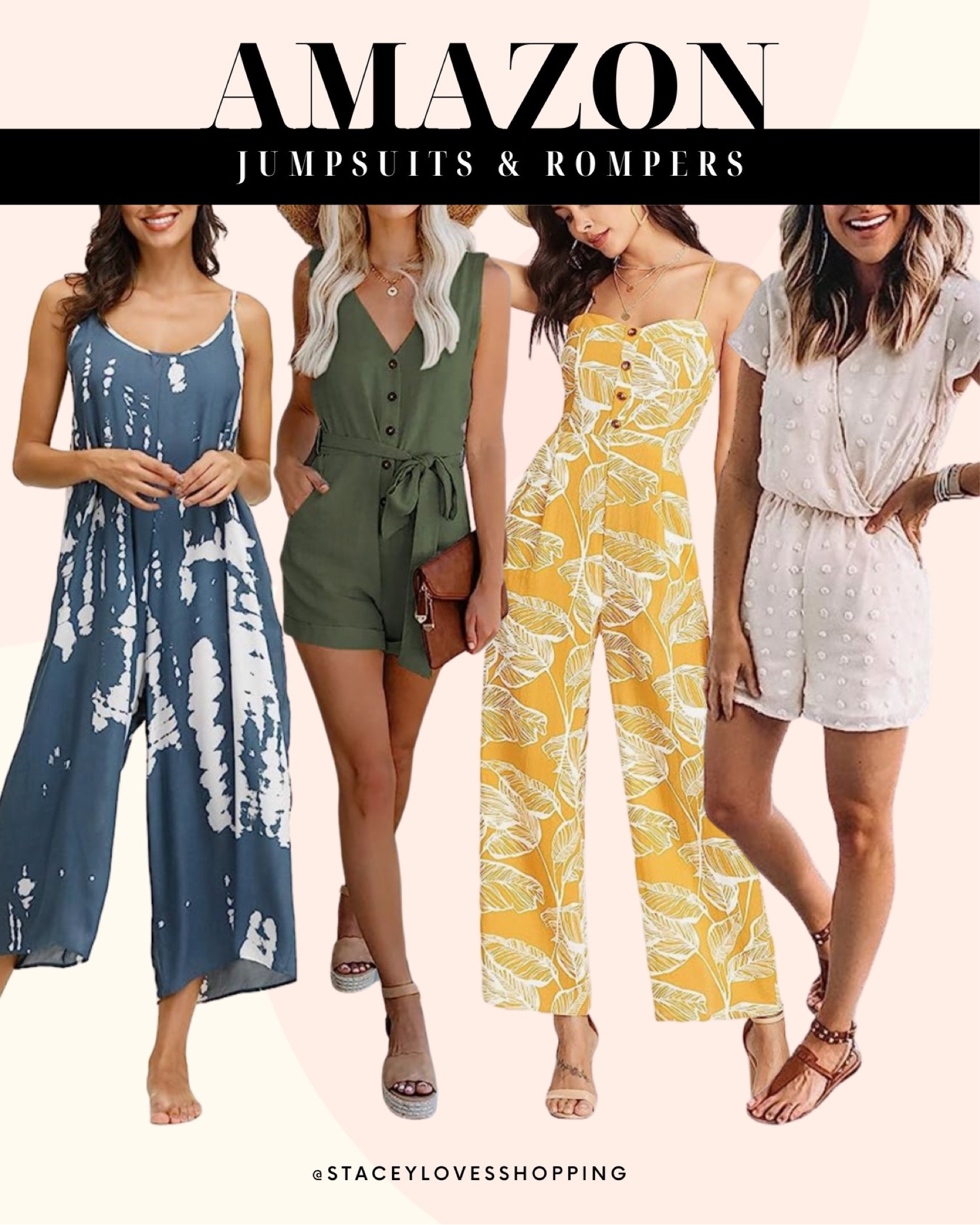 Amazon jumpsuits! Amazon rompers for spring!

Spring outfit, vacation outfit, staceylovesshopping, casual outfit



#LTKSeasonal #LTKstyletip #LTKunder50