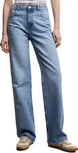 Raw Hem Wide Leg Jeans | Nordstrom