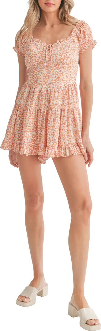 Tiered Cap Sleeve Romper | Nordstrom Rack