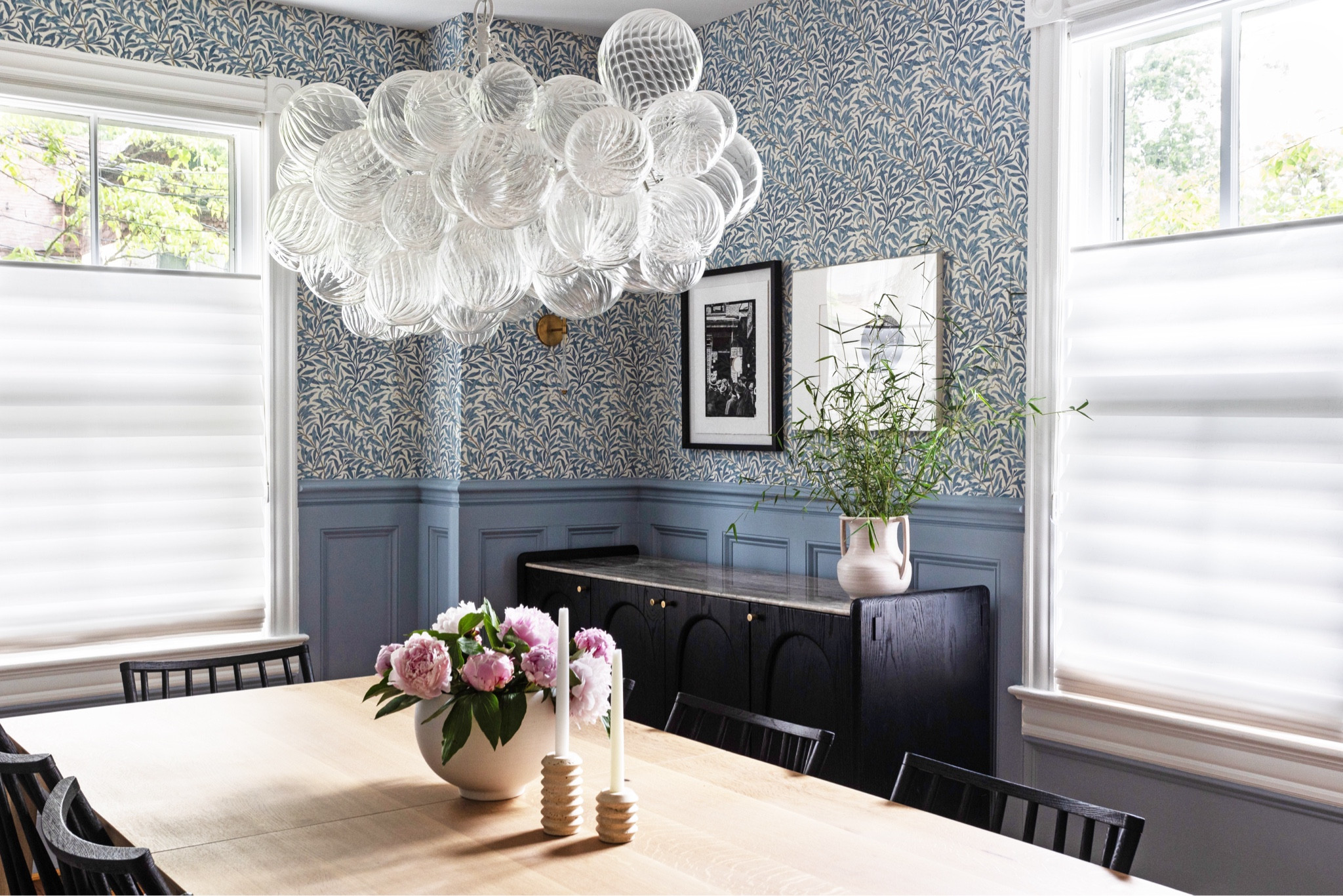 Custom family dining room, blue, floral wallpaper, custom paneling, farmhouse, historicc

#LTKFamily #LTKHome