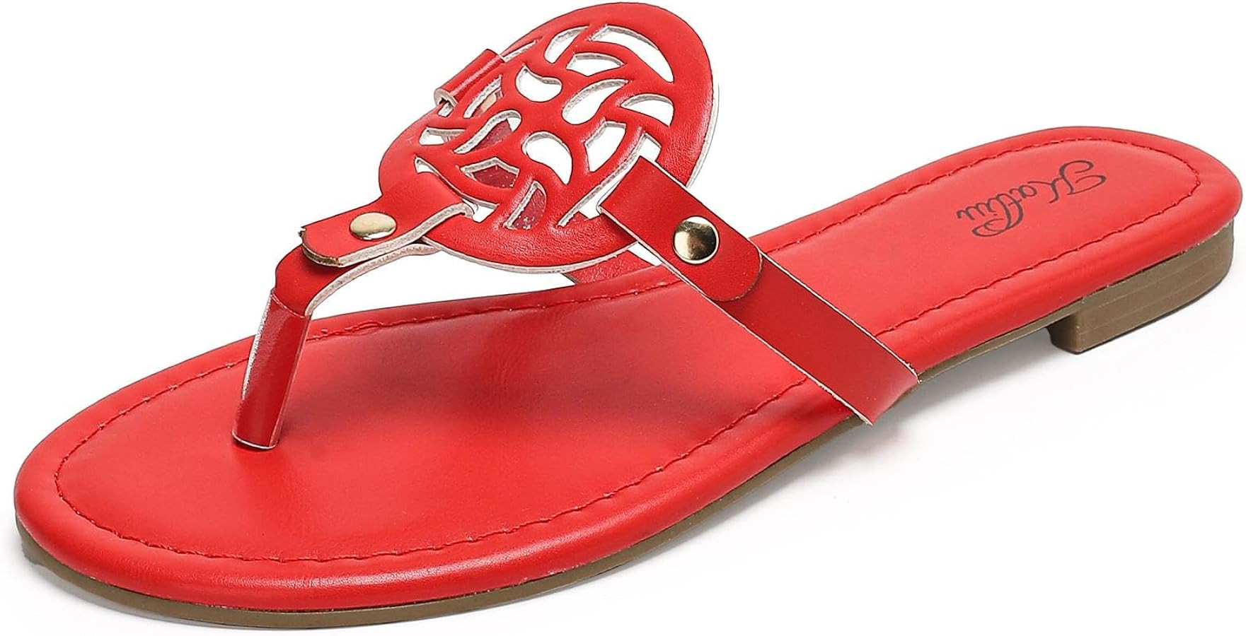 katliu Women's Flat Sandals Flip Flop Sandals Comfortable Dressy Thong Sandals | Amazon (US)