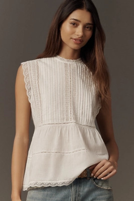 THE GREAT. Sonnet Cotton Top | Anthropologie (US)