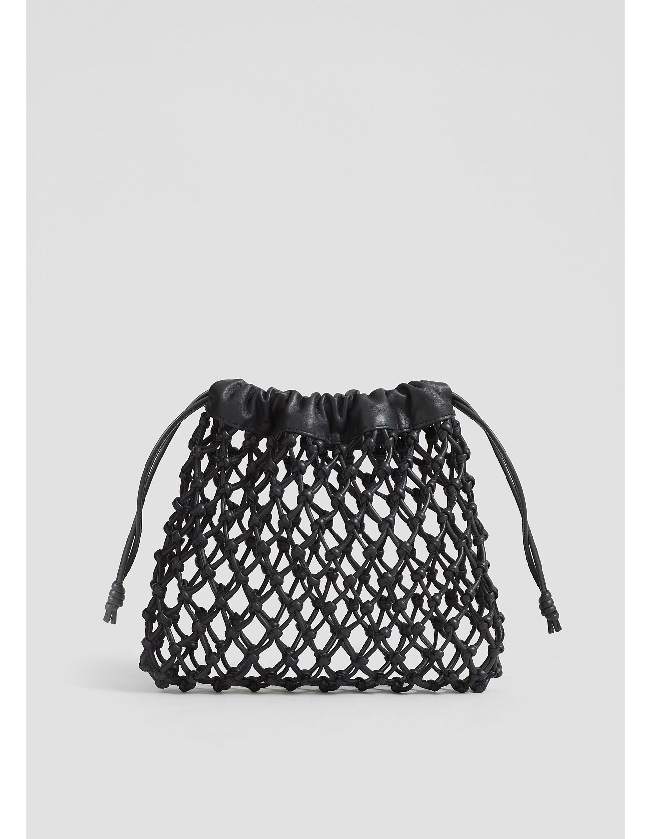 MORGAN MACRAME LEATHER POUCH SMALL | David Jones (Australia & New Zealand)