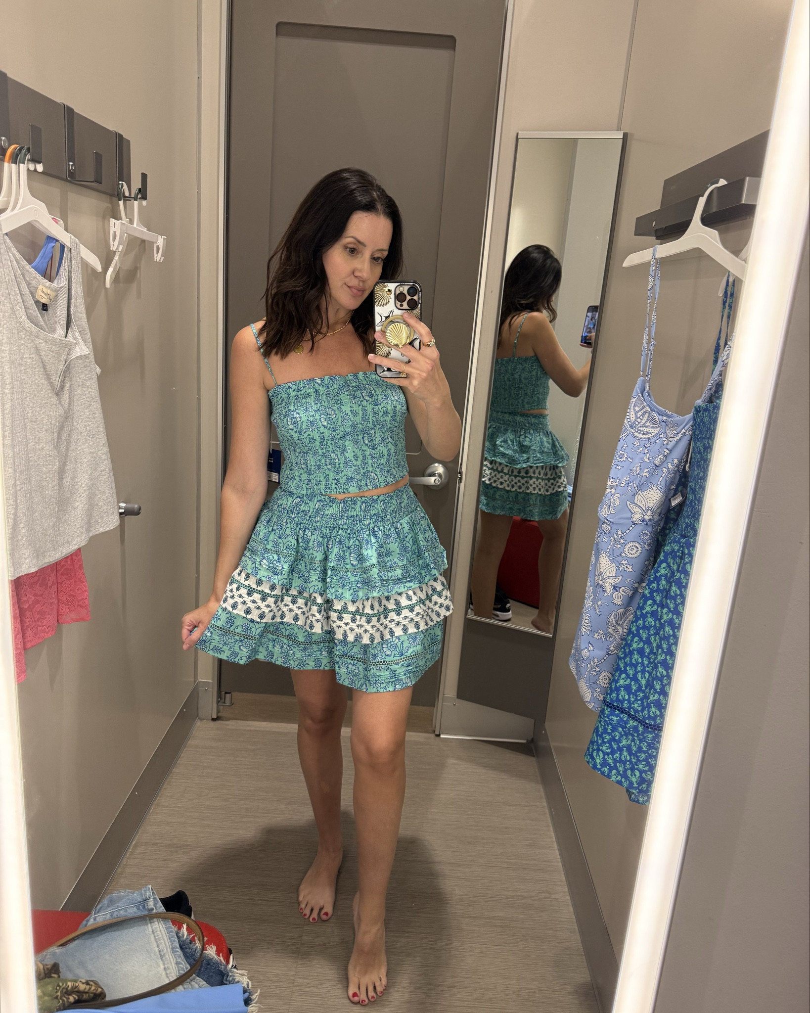 Roller Rabbit x target floral smocked peplum 

#LTKootd