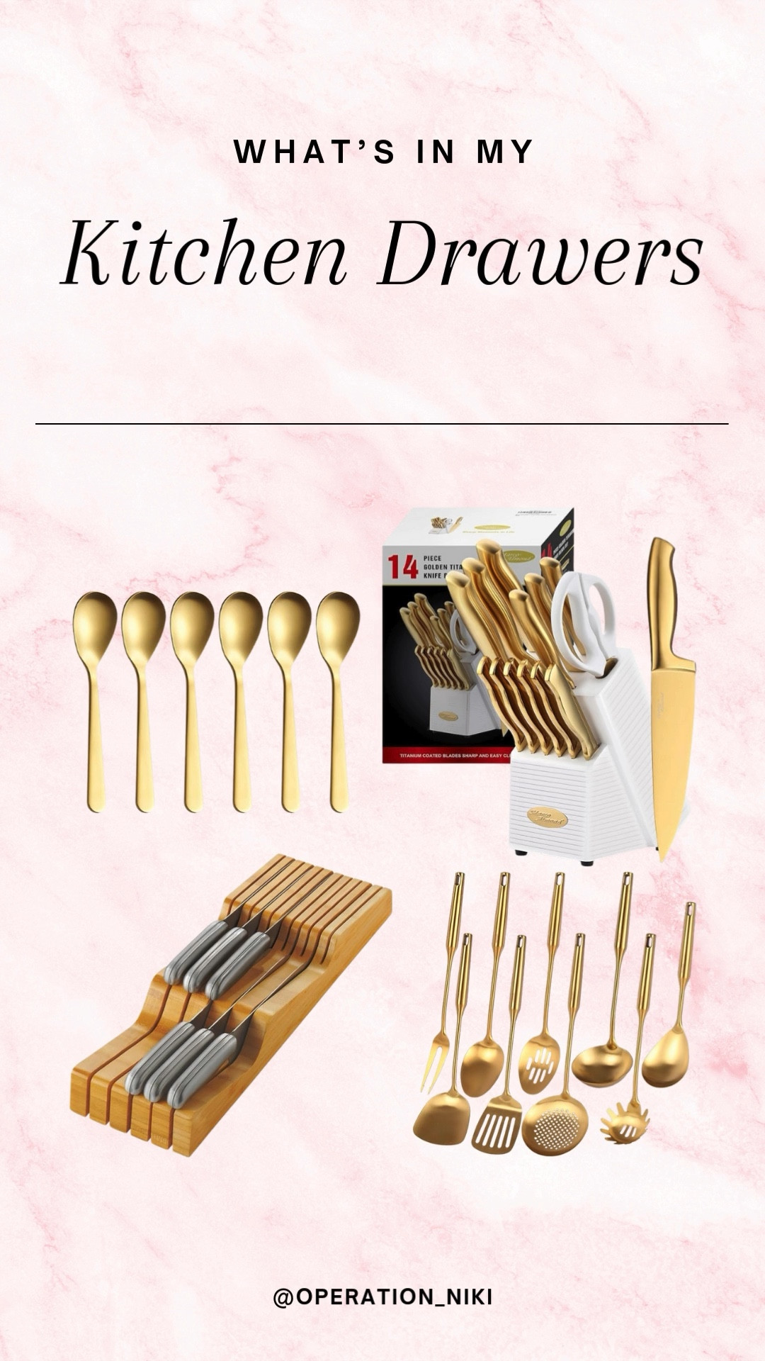 Golden hour, but make it your kitchen ✨ From sleek appliances to luxe drawer organization and that knife block moment—these finds are equal parts style and function.

#LTKStyleTip #LTKHome #LTKFindsUnder50