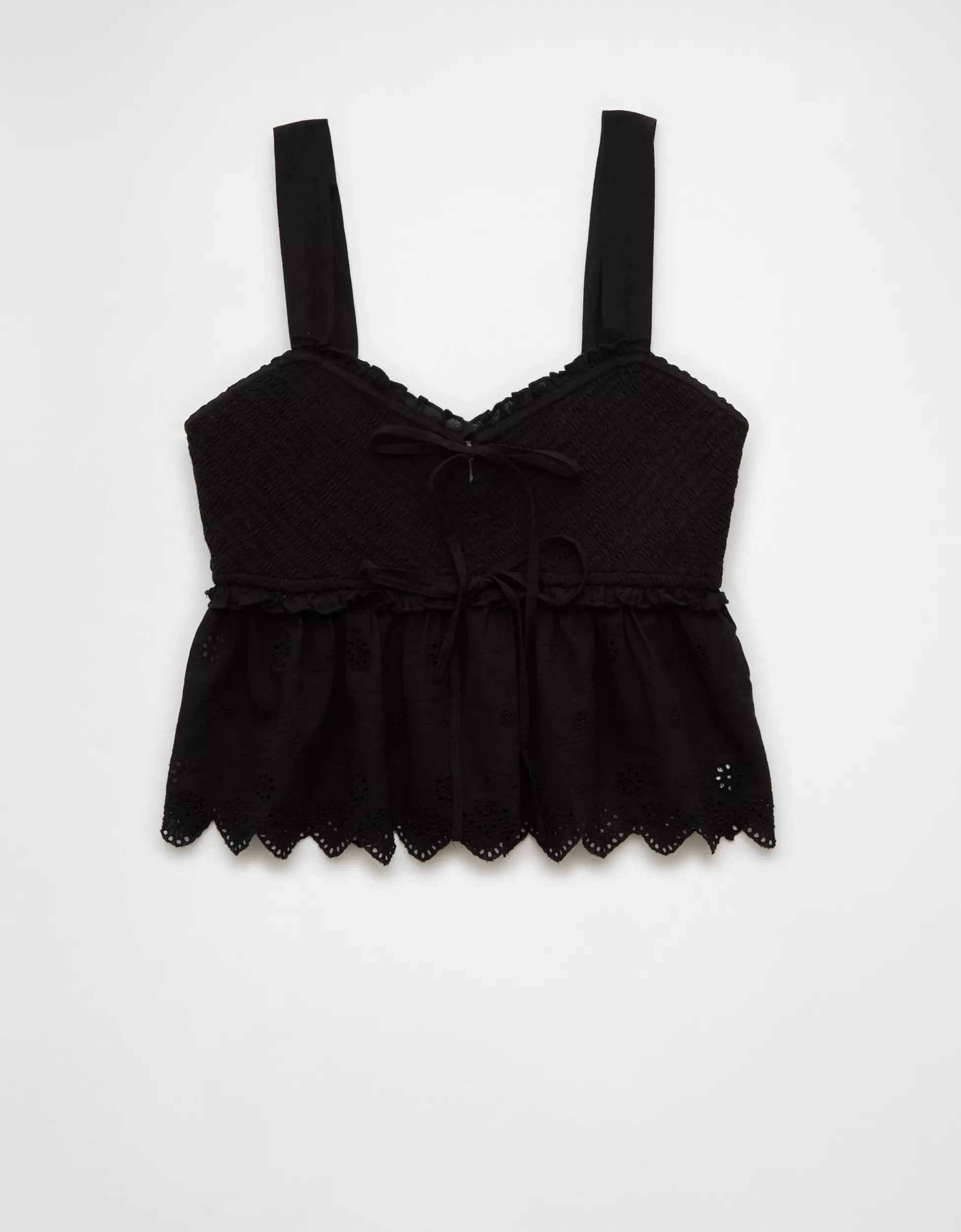 AE Smocked Babydoll Shirt | American Eagle Outfitters (US & CA)