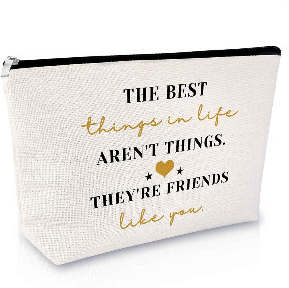 Sfodiary Friendship Gifts for Women Makeup Bag Best Friend Gift Encouragement Gift for Teen Cosme... | Amazon (US)