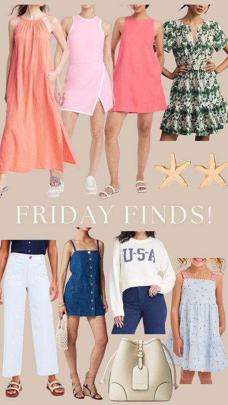 FRIDAY FINDS! New Target I’m loving, the cutest Amazon dress, loft pants that are a must have, Jcrew dress, bucket bag and an adorable toddler/big girl dress for summer festivities! 

#LTKfamily #LTKfindsunder50 #LTKkids