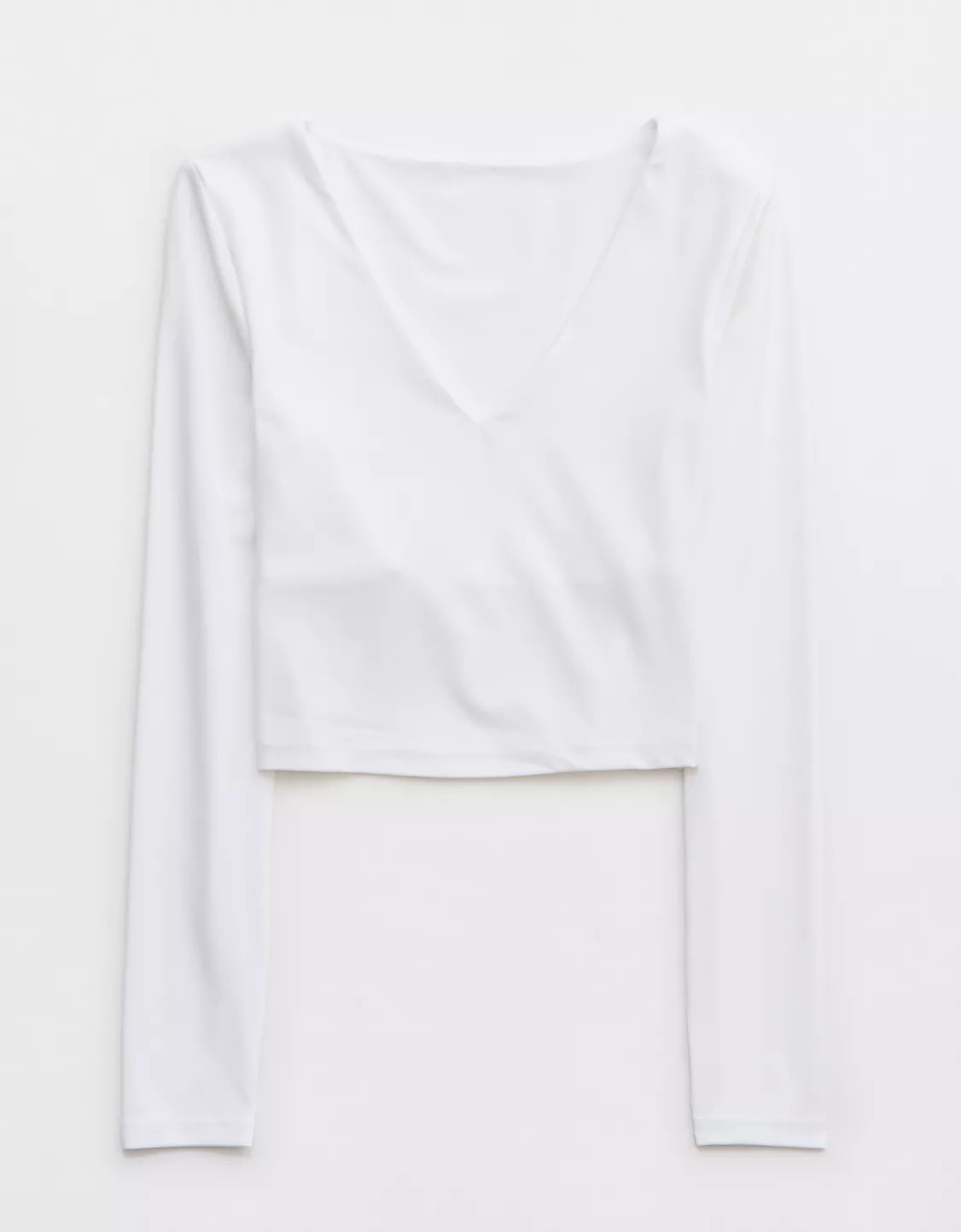 OFFLINE By Aerie Real Me Long Sleeve V-Neck T-Shirt | Aerie