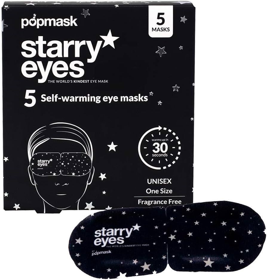 POPBAND Popmask Starry Eyes Self Warming Steam Eye Mask Compress - For Headache Relief, Dry Eyes,... | Amazon (US)