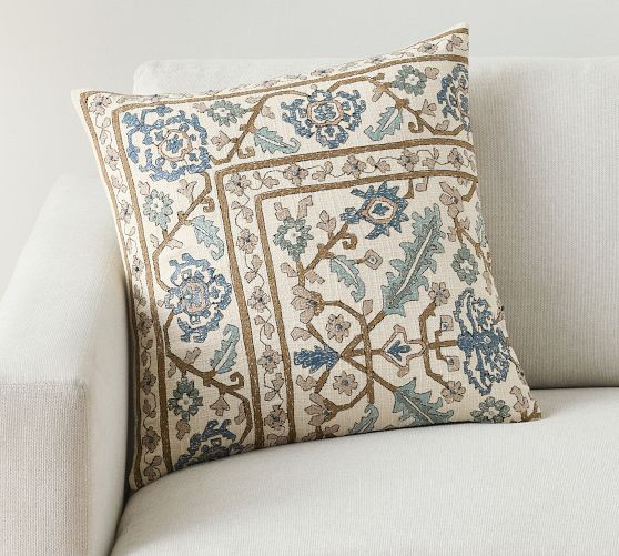 Demeter Embroidered Pillow | Pottery Barn (US)