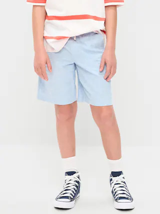 Knee Length Linen-Blend Dock Shorts for Boys | Old Navy (US)