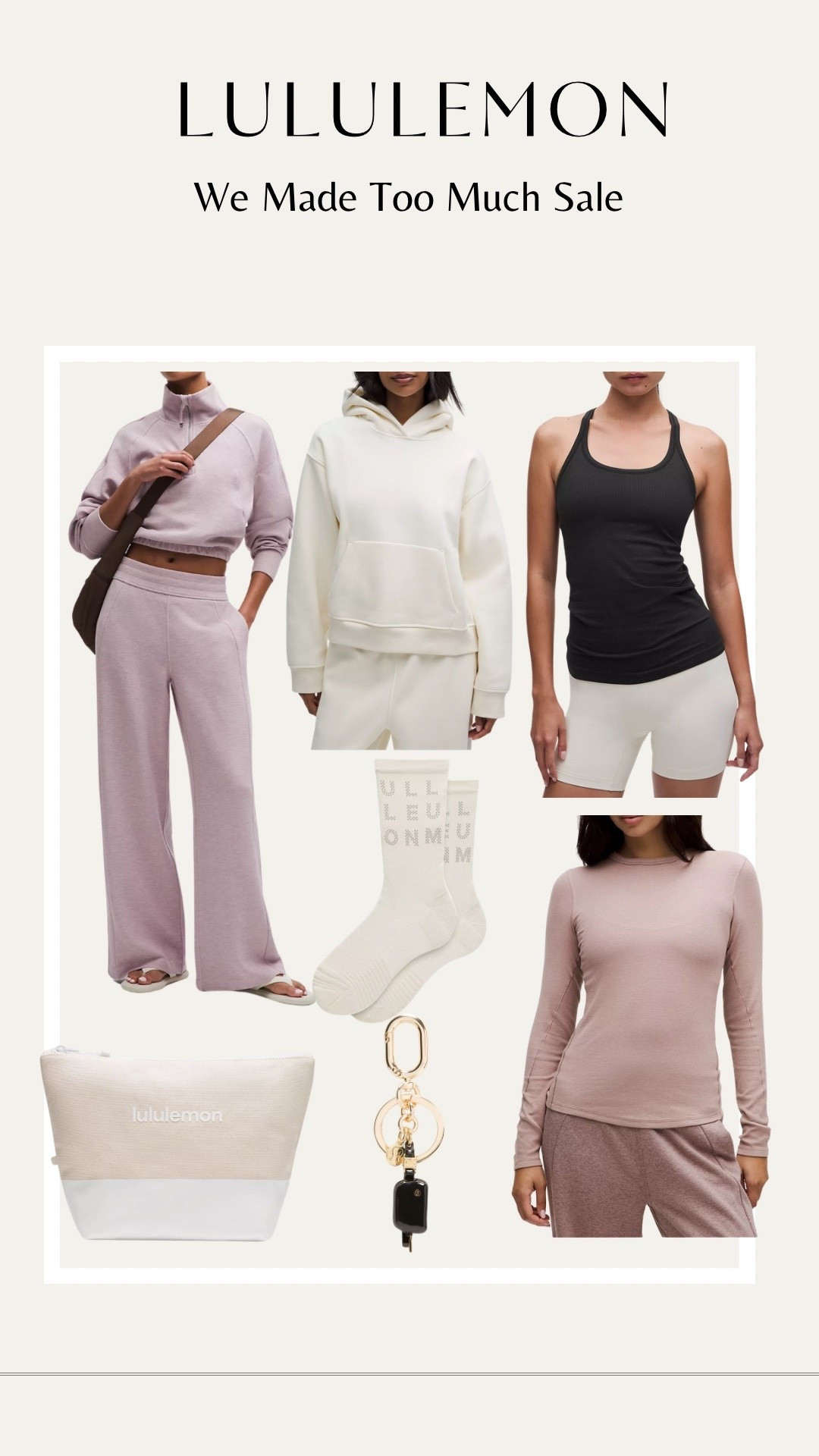 Cozy layers, pretty neutrals, and everyday essentials 🤍 My lululemon “We Made Too Much” picks for workouts, coffee runs, and lounging at home!

#LTKootd #LTKActive #LTKSaleAlert