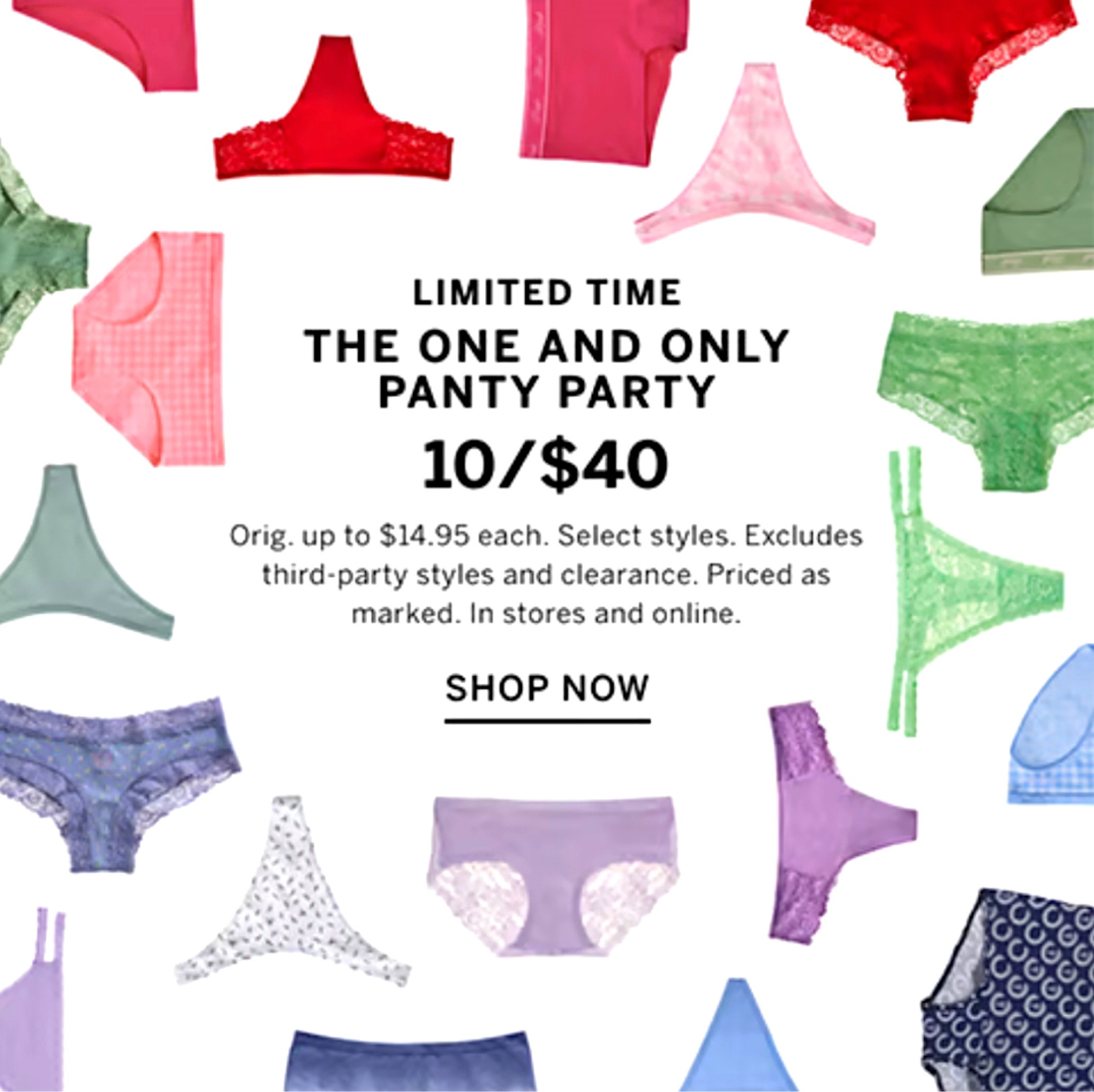 Panty Party @ Victoria’s Secret 10/$40 mix & match

#LTKstyletip #LTKparties #panty #visctoriassecret #salealert #dailydeal #grwm 

#LTKActive #LTKsalealert #LTKfindsunder50
