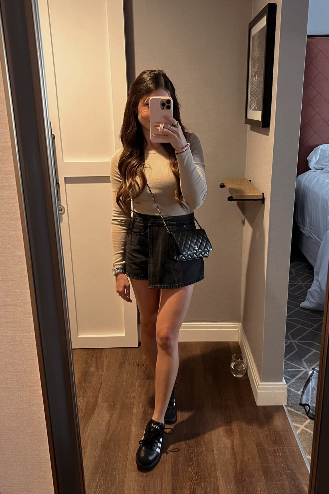 Todays outfit details!

Fall outfit 2022, fall outfit ideas, sambas, sambas outfit, skort, skort outfit, Chanel bag, fall skirt outfits 2022

#LTKSeasonal #LTKshoecrush #LTKunder100