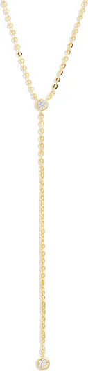 Nordstrom Bezel Cubic Zirconia Y-Necklace | Nordstrom | Nordstrom