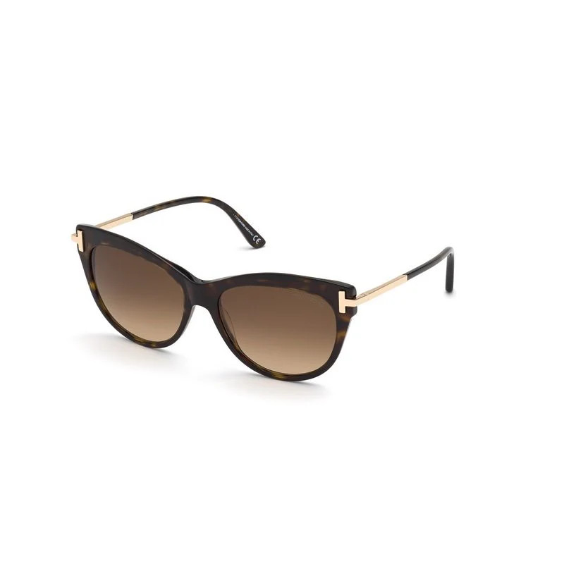 Tom Ford Eyewear Women's Tom Ford Ft0821 52F Sunglasses in Havana | Size 56 | LOZURI