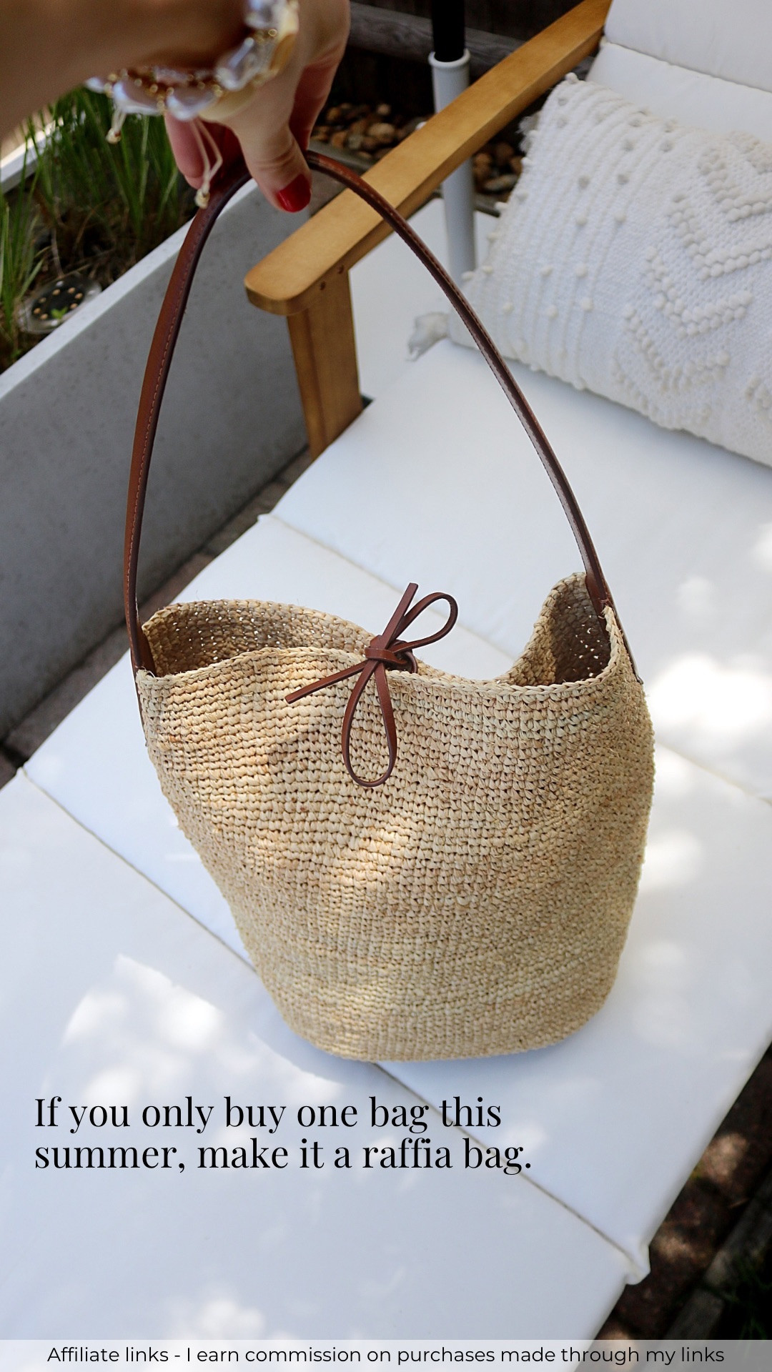 Affiliate links - I earn commission on purchases made through my links 

Raffia bag