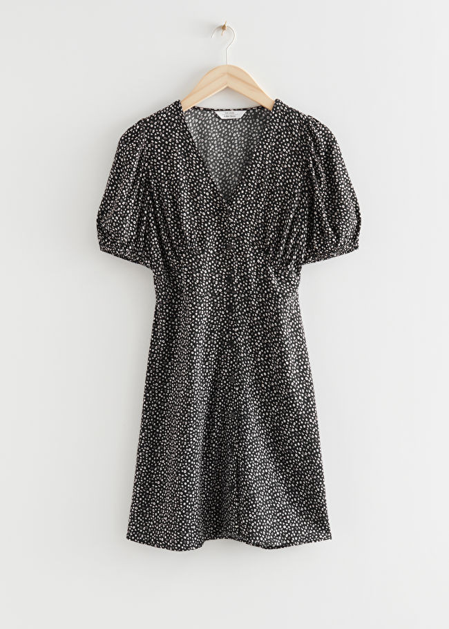 Printed Buttoned Mini Dress | & Other Stories (EU + UK)