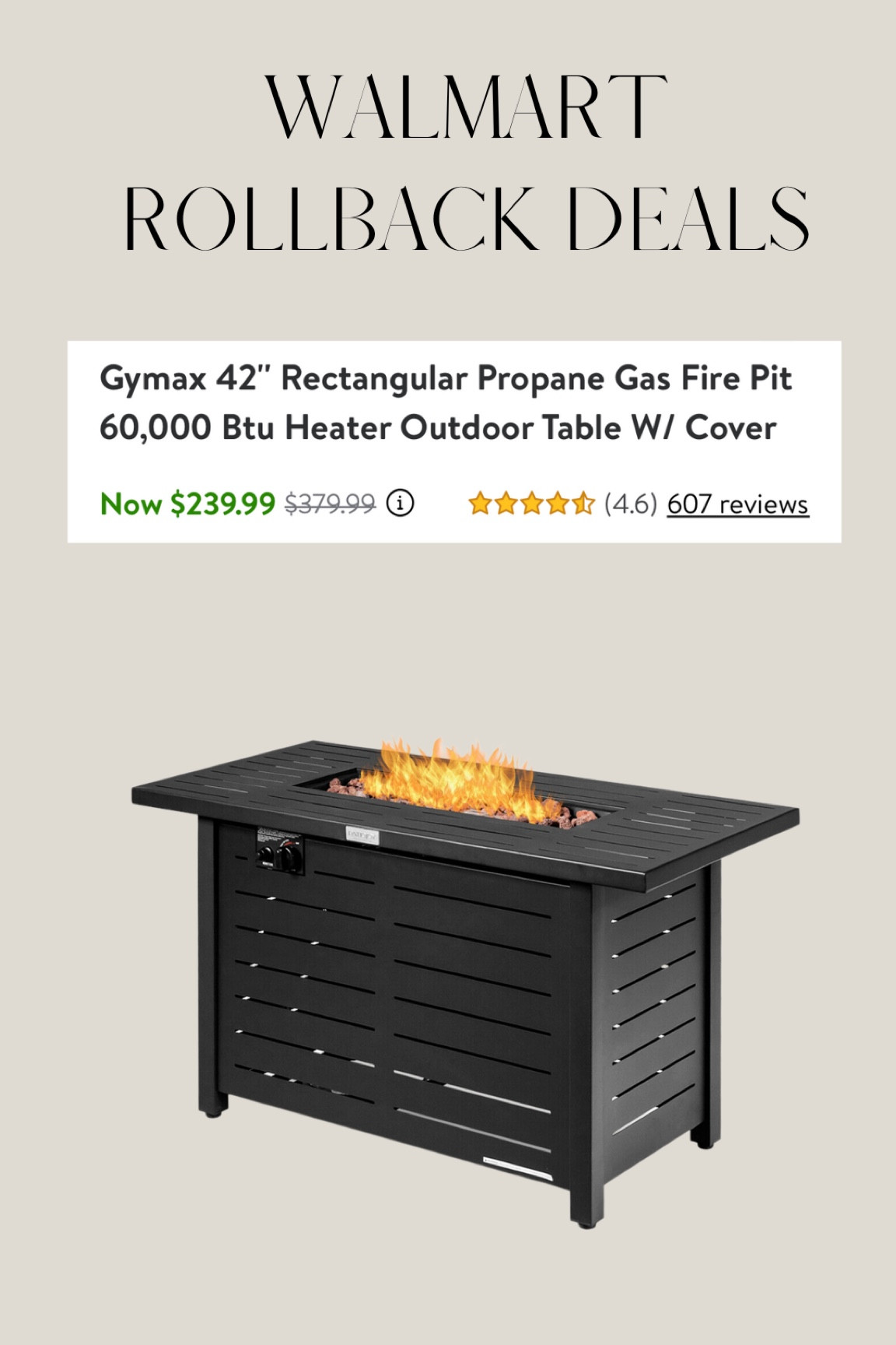 Walmart Rollback Patio Firepit 

#LTKsalealert #LTKhome #LTKSeasonal