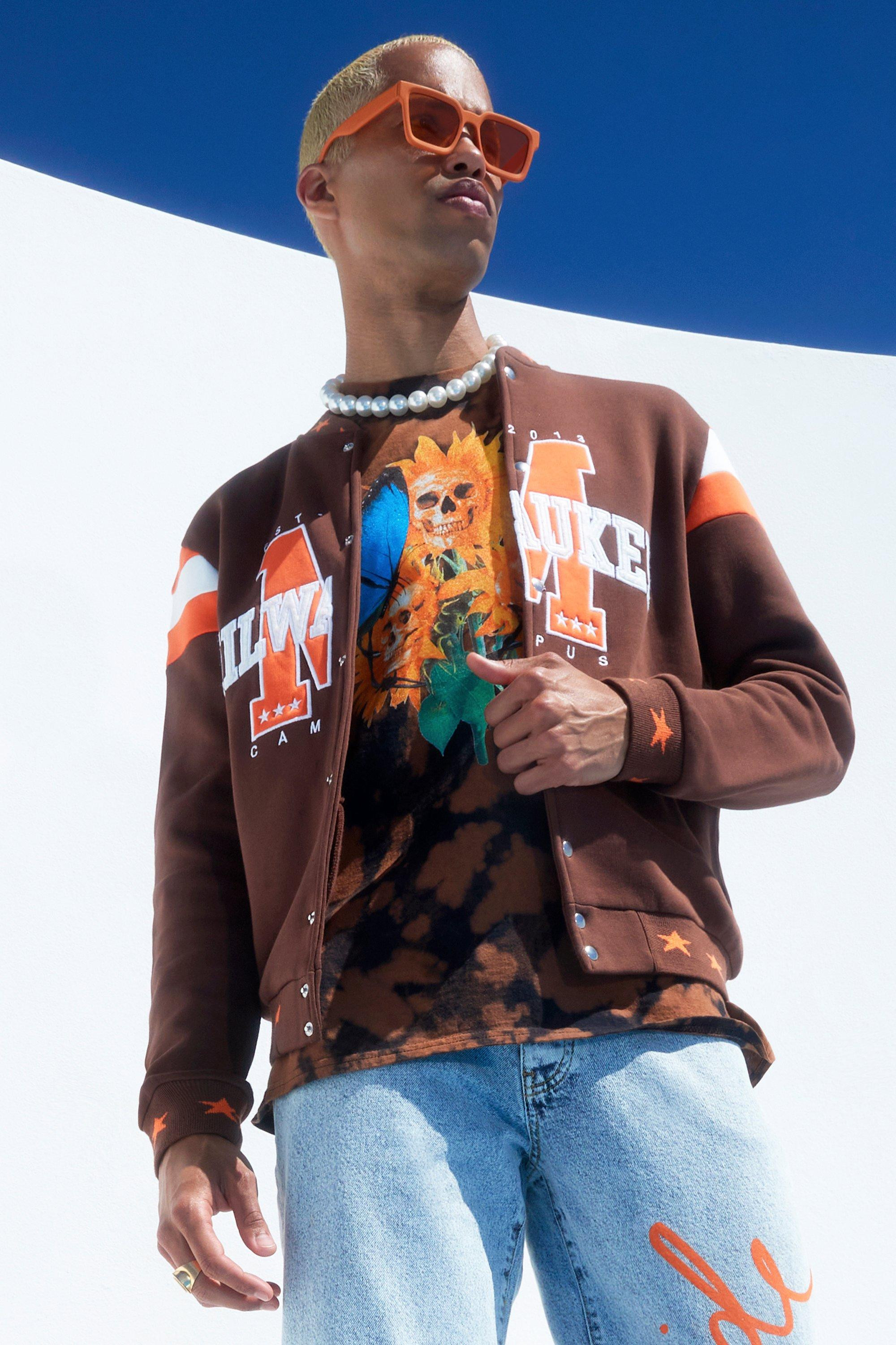 Milwaukee Jersey Bomber | boohooMAN (US & CA)