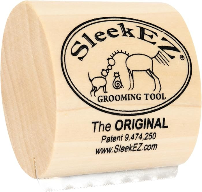 SleekEZ Cat Brush for Shedding - Deshedding Brush for Cats - Patented Grooming Tool for Removing Loose Fur, Undercoat & Hair - Made in USA - Works on Short, Medium & Long Coats | Amazon (US)
