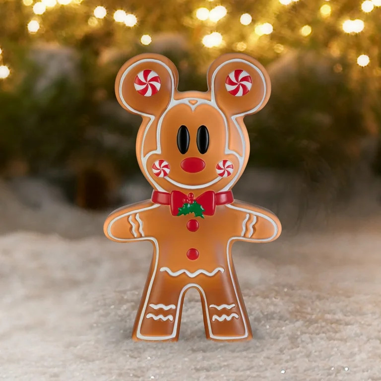 24 inch LED Lighted Gingerbread Mickey Mouse Blow Mold Outdoor Christmas Décor Disney | Walmart (US)