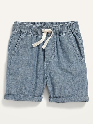 Functional Drawstring Chambray Shorts for Toddler Boys | Old Navy (US)