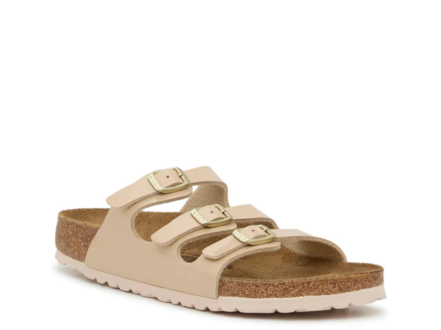 Birkenstock Florida Sandal | Women's | Sand Beige | Size EU 39 / US Womens 8-8.5 / Mens 6-6.5 | Sandals | Footbed | DSW
