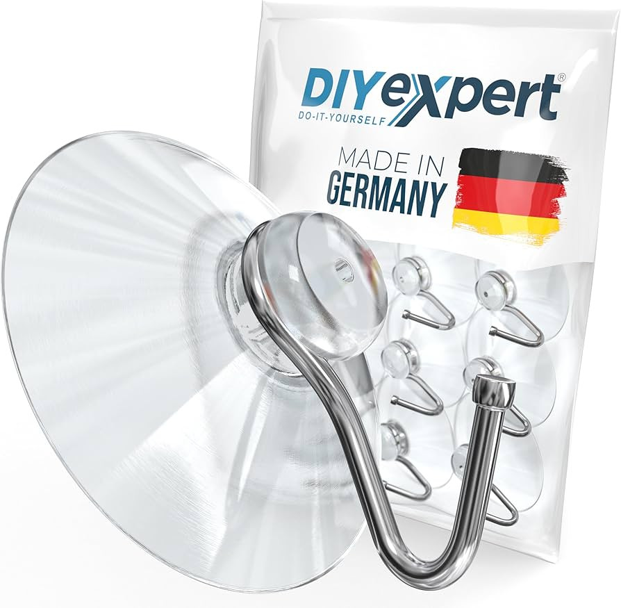 Saugnapf mit Haken | Made in Germany Saughaken | [Ø 40 mm] [10 Stück] | Hochwertige Saugnäpfe ... | Amazon (DE)