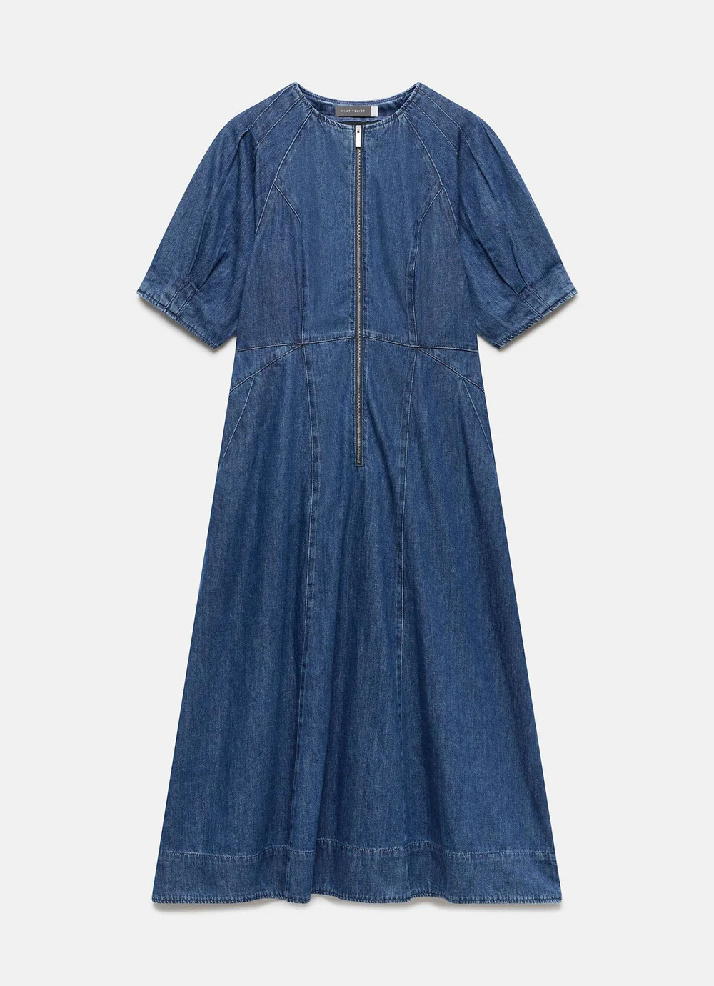 Indigo Denim Midi Dress | Mint Velvet