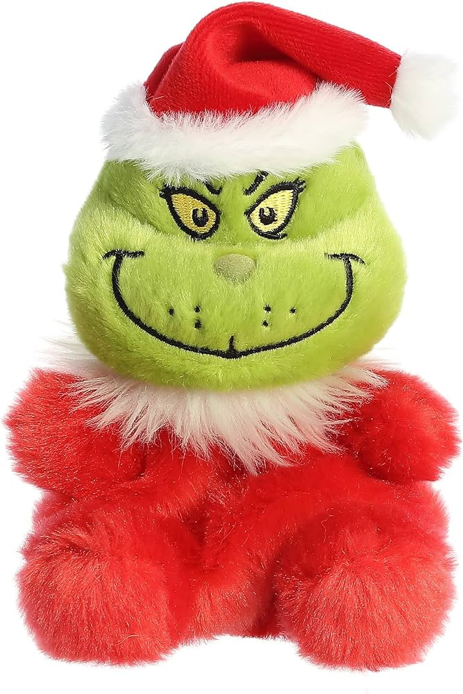 Aurora® Whimsical Dr. Seuss™ Santa Grinch Palm Pals™ Stuffed Animal - Magical Storytelling -... | Amazon (US)