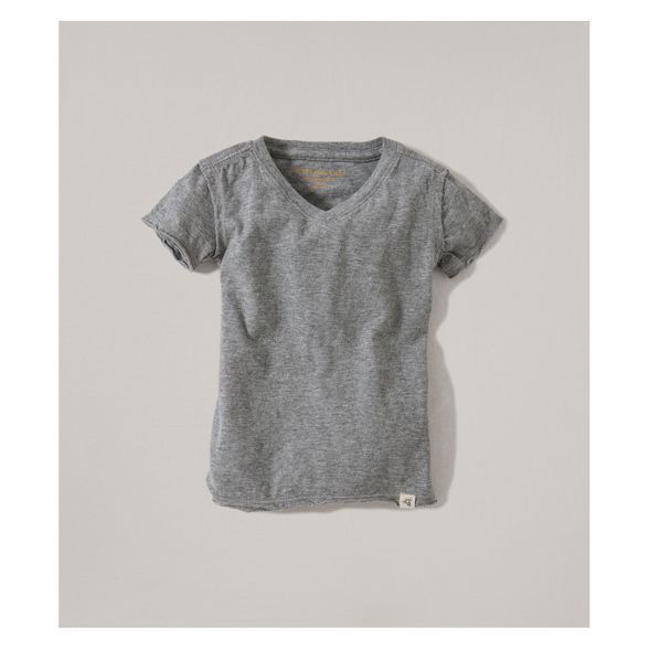 Burt's Bees Baby® Organic Cotton V-Neck Short Sleeve T-Shirt - Heather Gray | Target