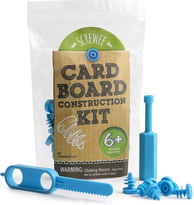 JumpOff Jo Cardboard Construction Kit 36 Cardboard Screws, 1 Screwdriver, 1 Cardboard Saw – for... | Amazon (US)