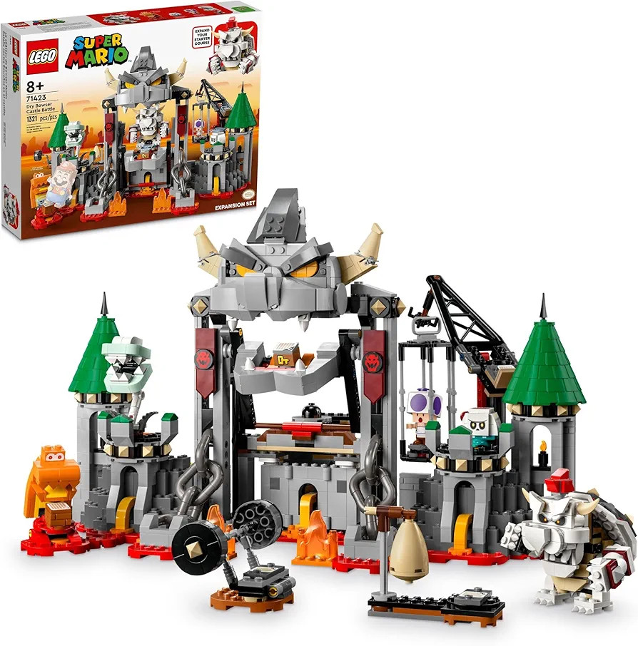 LEGO Super Mario Dry Bowser Castle Battle Expansion Set, Buildable Game with Bowser Toy and 4 Sup... | Amazon (US)