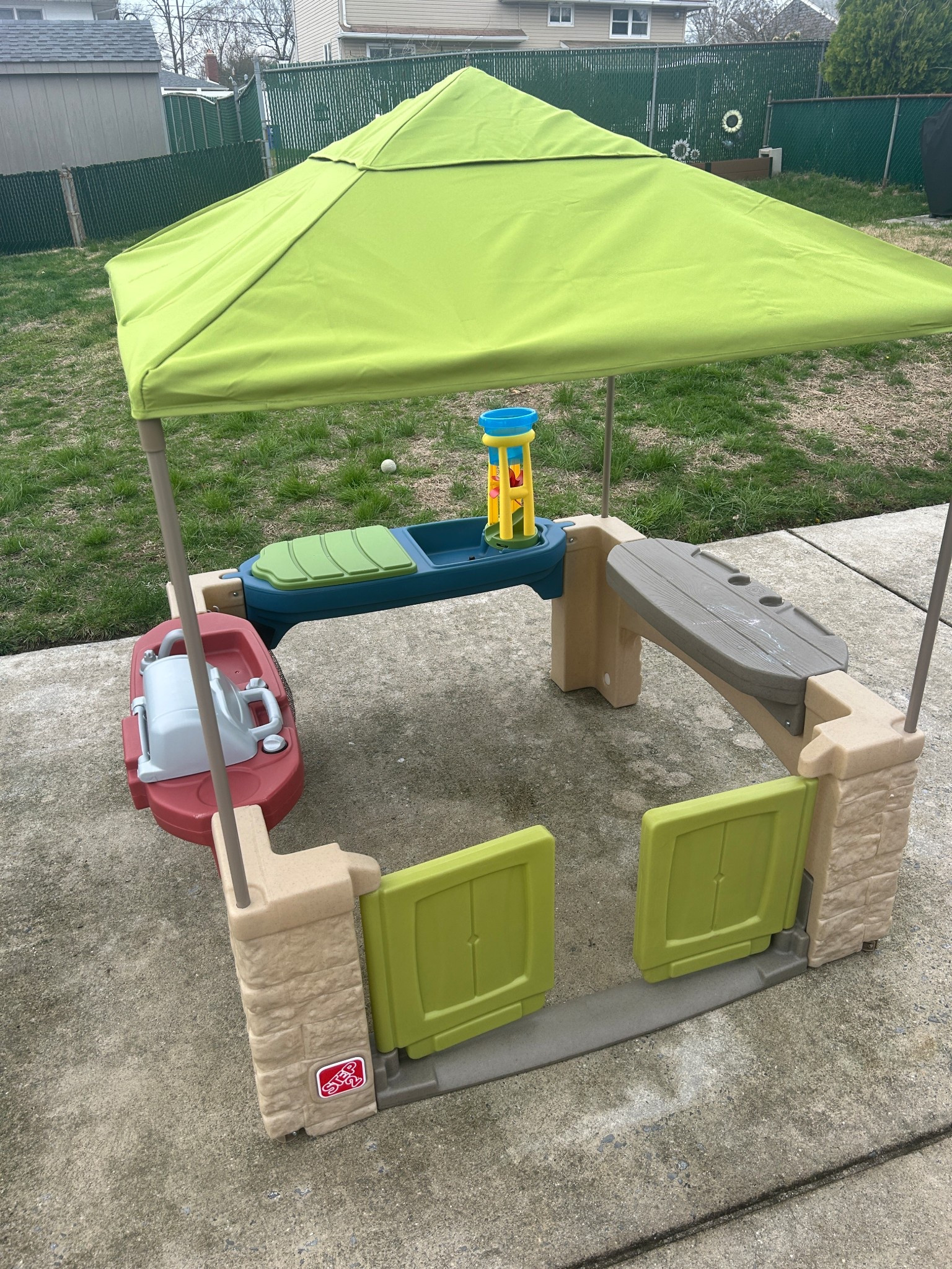 Put together another new playhouse for my daughter the other day! It has a a water table, sand box, grill, table and it’s wheelchair accessible and can fit multiple kids at a time! 

#LTKKids #LTKFamily #LTKHome