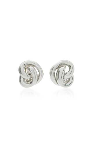 Exclusive Croissant Silver-Tone Earrings | Moda Operandi (Global)