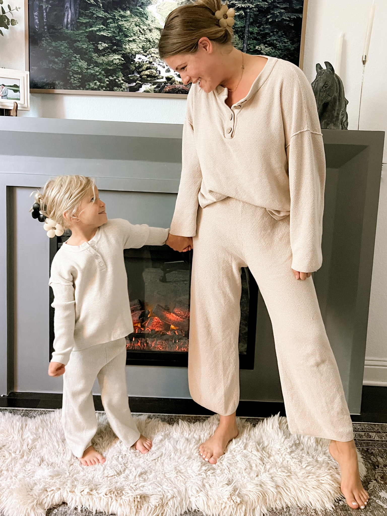 Mommy and me matching sets. Mines from Amazon hers is Walmart!! Hers is also way softer than mine holy cow Walmart make an adult one please 

#LTKfamily #LTKstyletip #LTKkids