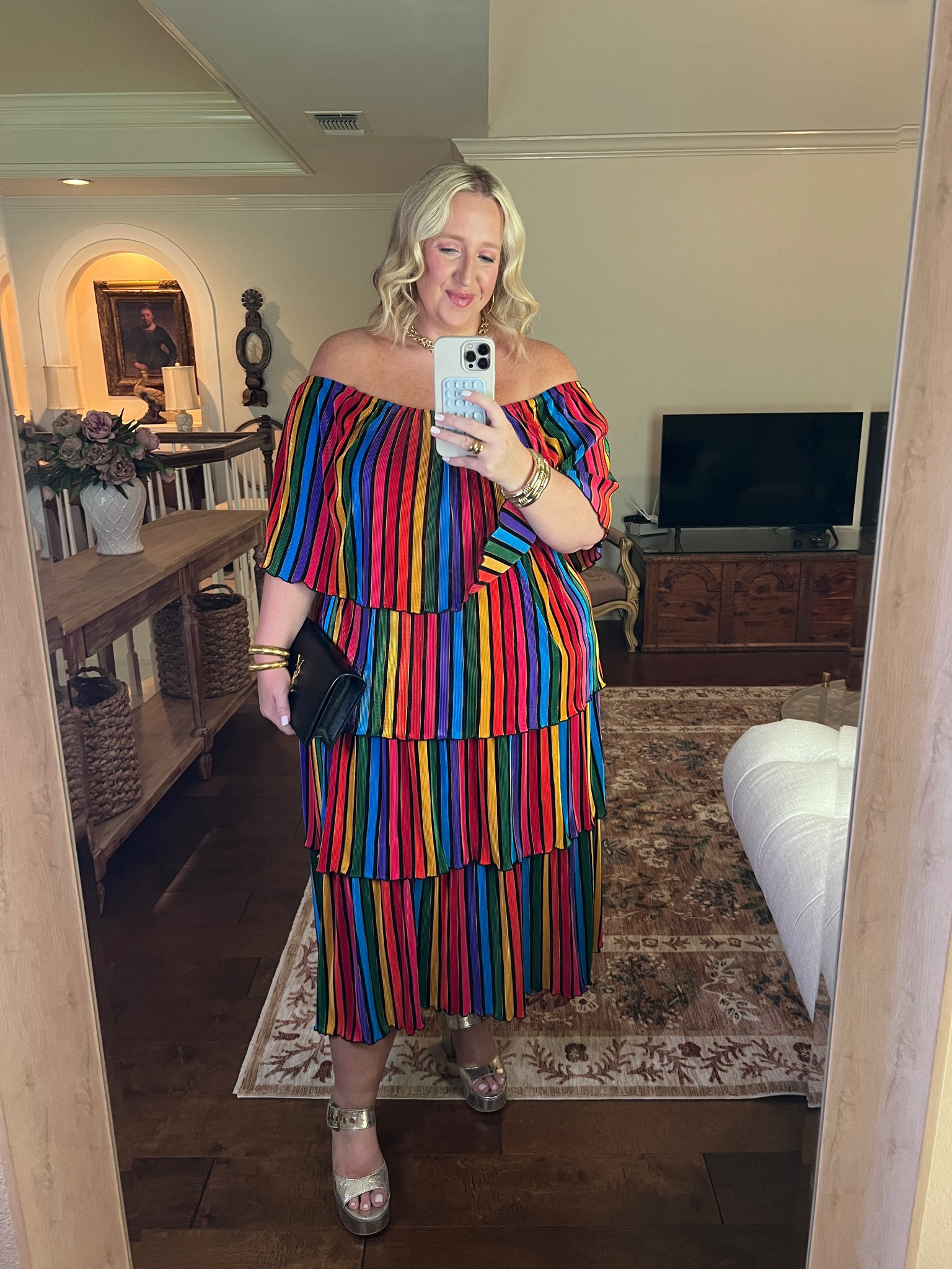 Wore this fun dress to dinner last night! On sale for under $100 and comes XS-XXL! I’m in the XXL

#LTKParties #LTKSaleAlert #LTKFindsUnder100