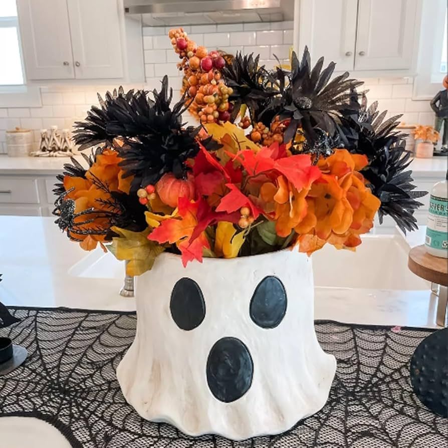 Ghost Bucket Vase, Cutest Ghost Bucket,Viral Ghost Bucket Halloween, Ghost Planter Pot, Ghost Can... | Amazon (US)