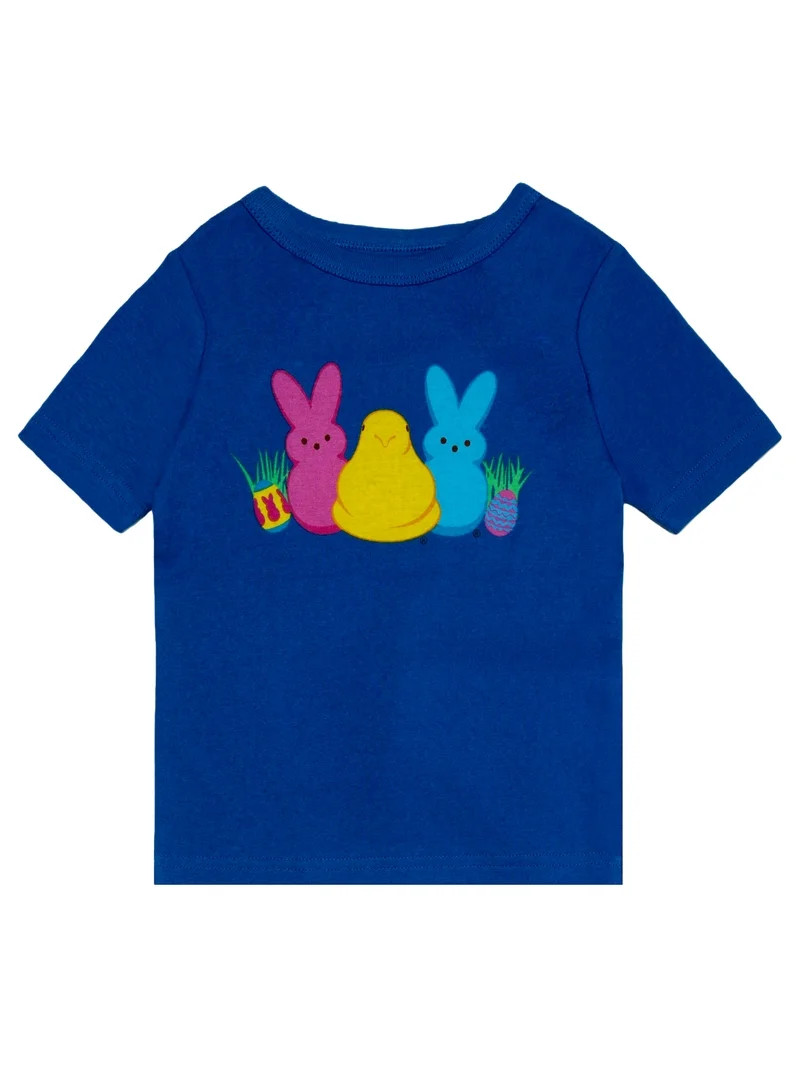 Peeps Girls 2- Piece Easter Short Sleeve and Pant Pajama Set, Sizes 4-10 | Walmart (US)