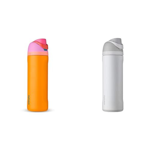 Owala FreeSip 24-oz Insulated Stainless Steel Water Bottles with Straw, Tropical & Shy Marshmallow | Amazon (US)