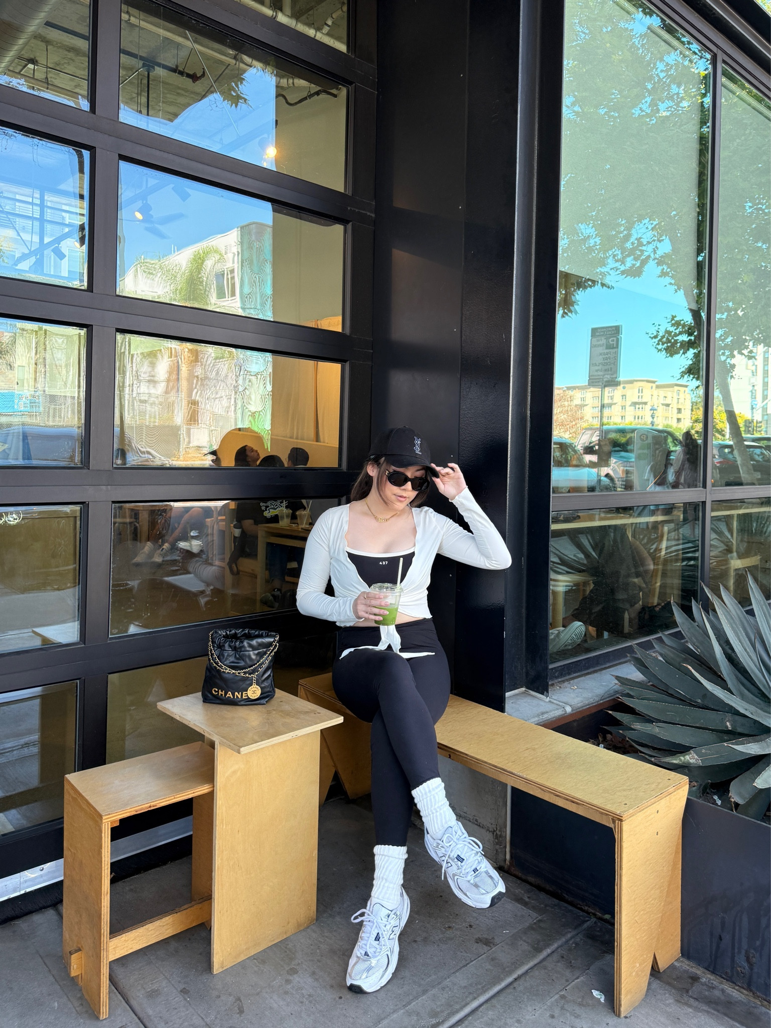 coffee shop athleisure fit