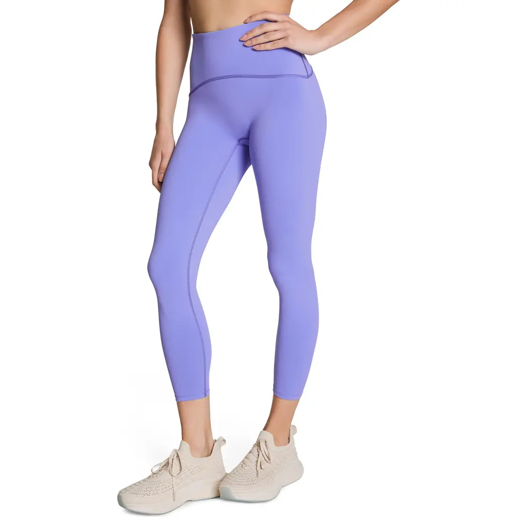 SPANX® Booty Boost® Low Show Sweat 7/8 Leggings in Amethyst at Nordstrom, Size Large | Nordstrom