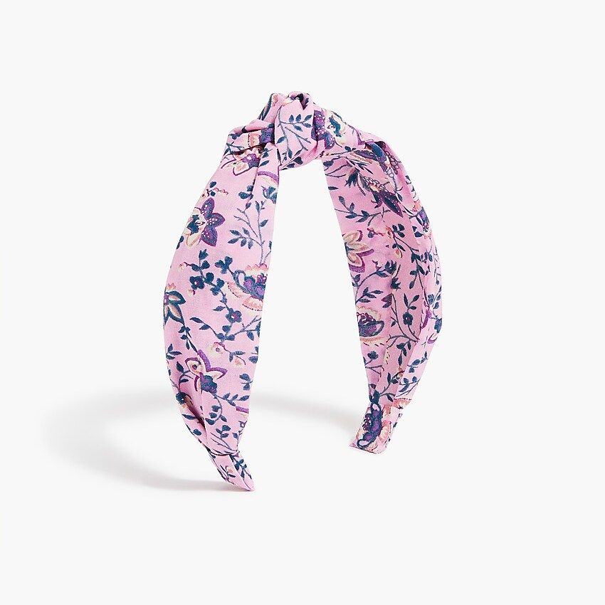 Girls' printed knotted headband | J.Crew Factory