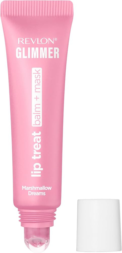 Revlon Glimmer Lip Treat Balm + Mask, Overnight Peptide Lip Treatment, Hydrating, 002 Marshmallow... | Amazon (US)