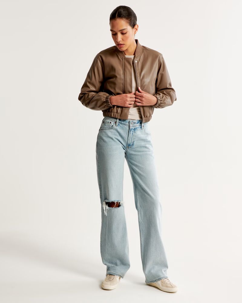 Women's Low Rise Baggy Jean | Women's New Arrivals | Abercrombie.com | Abercrombie & Fitch (US)