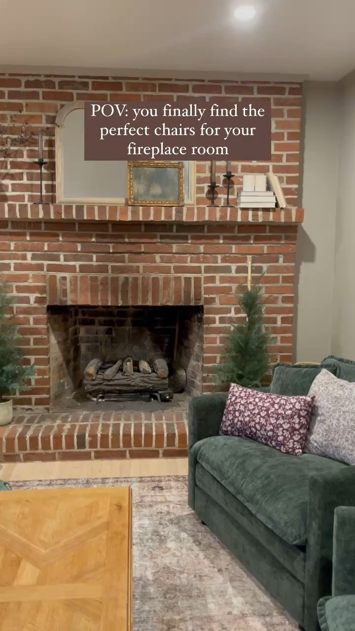 I have been waiting to find two sitting chairs for this fireplace room since we moved in 4 years ago! The wait was long but I’m so glad because these are a really affordable option I found from Amazon! 😱 

Shop the link in my bio to find the chairs, pillows and rug! 

Amazon home finds, loloi rugs, neutral home, green home decor, interior styling, home decor, throw pillows, sitting chairs, livingroom furniture, Walmart finds, fireplace decor 
#shopltk #shopltkhome #ltkhome #ltkhomedecor #affordablehomedecor #affordablechairs #greenhomedecor #loloirugs #fireplaces #fireplacedecor #oldhomelove #amazonfinds #founditonamazon #amazonfurniture #accentchairs #homedecorideas #homedecorinspo #interiorstyling #cozyhome #walmartfinds #affordablehomedecor 

#LTKStyleTip #LTKHome